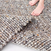 A hand-woven carpet made from only natural materials! A high-quality item that you can use for a long time (Pebble)